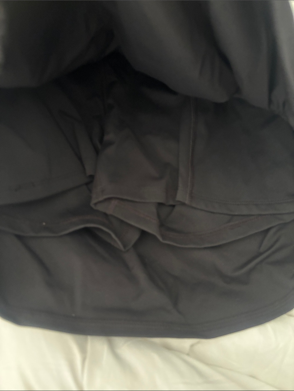 Avia Black High-Low Ruched Athletic Skirt - Picture 6 of 6